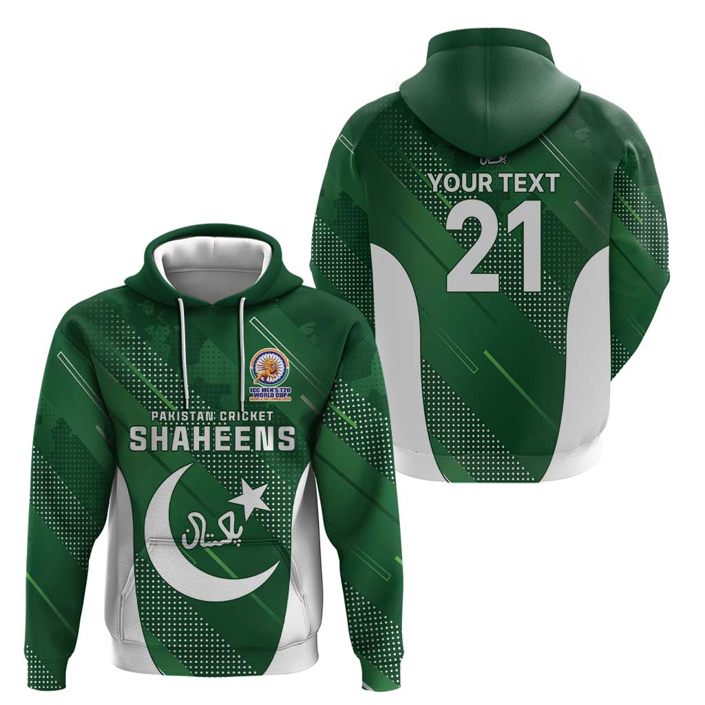 Custom Pakistan Cricket Spirit 2026 Zip Hoodie World T20 Edition - Wonder Print Shop