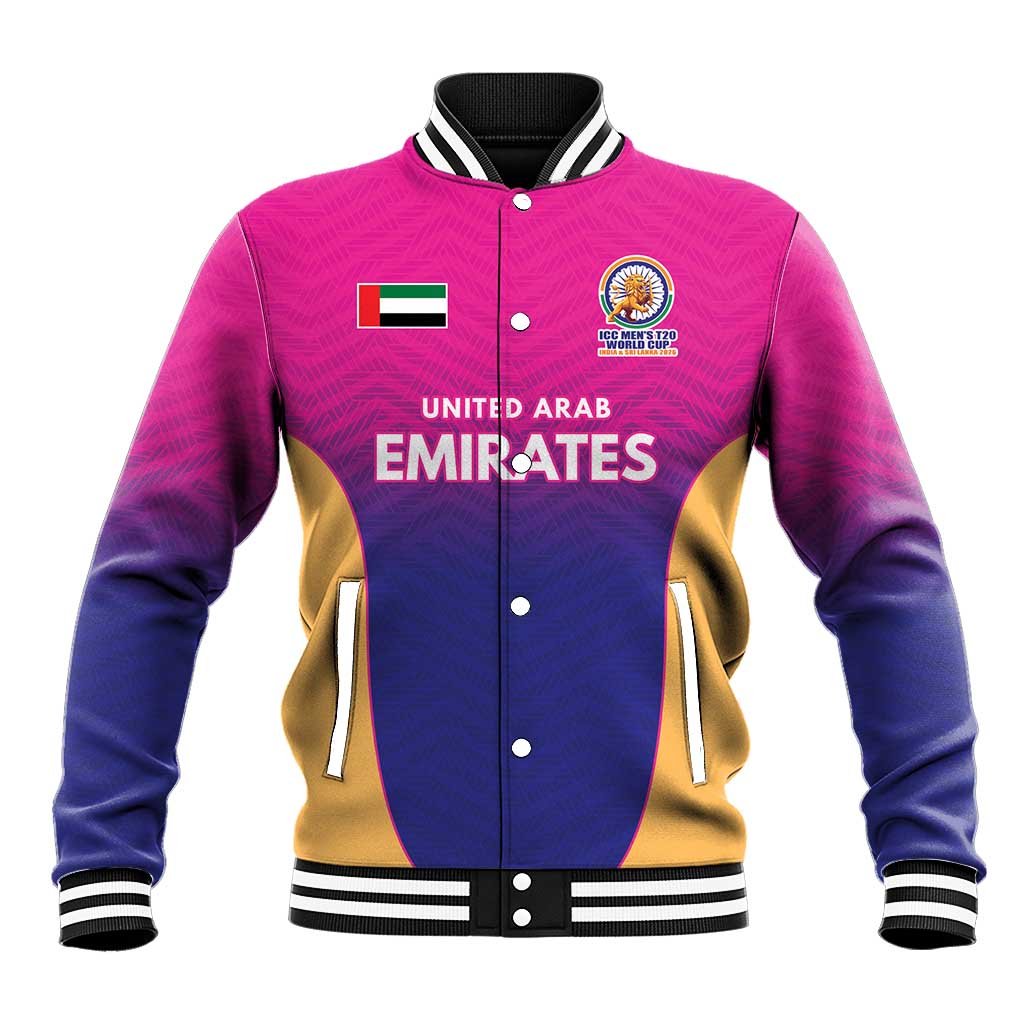 Custom United Arab Emirates Cricket Spirit 2026 Baseball Jacket World T20 Edition - Wonder Print Shop