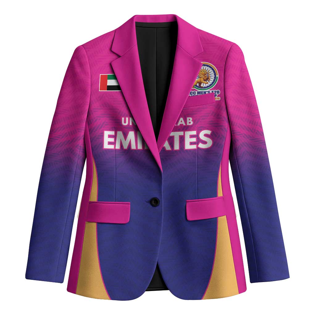 Custom United Arab Emirates Cricket Spirit 2026 Blazer World T20 Edition - Wonder Print Shop