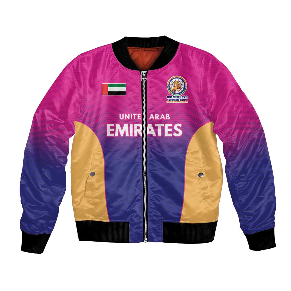 Custom United Arab Emirates Cricket Spirit 2026 Bomber Jacket World T20 Edition - Wonder Print Shop