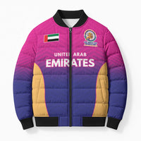 Custom United Arab Emirates Cricket Spirit 2026 Bomber Puffer Jacket World T20 Edition - Wonder Print Shop