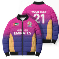Custom United Arab Emirates Cricket Spirit 2026 Bomber Puffer Jacket World T20 Edition - Wonder Print Shop