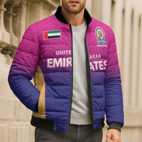 Custom United Arab Emirates Cricket Spirit 2026 Bomber Puffer Jacket World T20 Edition - Wonder Print Shop