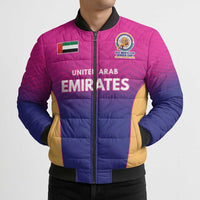 Custom United Arab Emirates Cricket Spirit 2026 Bomber Puffer Jacket World T20 Edition - Wonder Print Shop