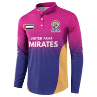 Custom United Arab Emirates Cricket Spirit 2026 Button Sweatshirt World T20 Edition - Wonder Print Shop