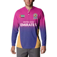 Custom United Arab Emirates Cricket Spirit 2026 Button Sweatshirt World T20 Edition - Wonder Print Shop