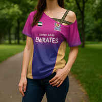 Custom United Arab Emirates Cricket Spirit 2026 Cross Shoulder Shirt World T20 Edition - Wonder Print Shop