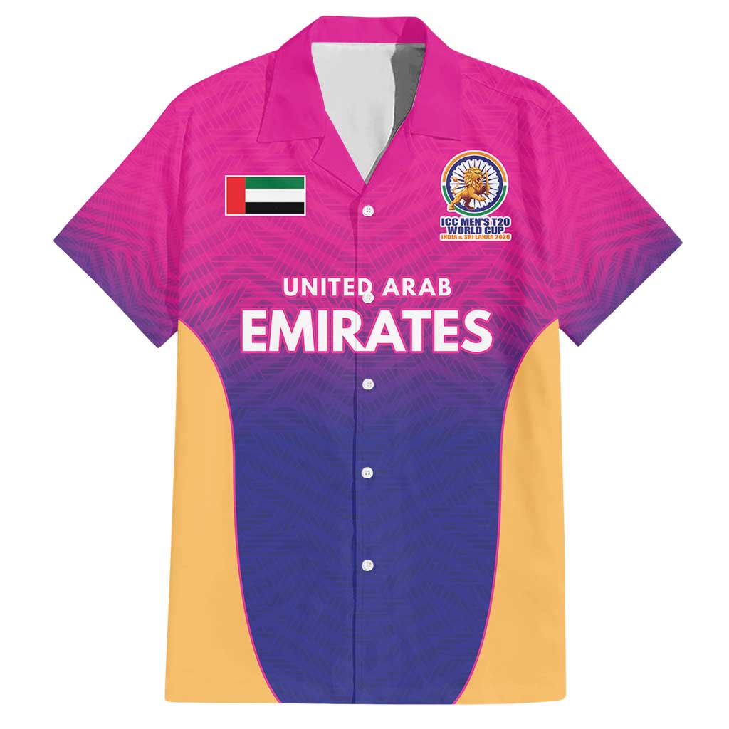 Custom United Arab Emirates Cricket Spirit 2026 Hawaiian Shirt World T20 Edition - Wonder Print Shop