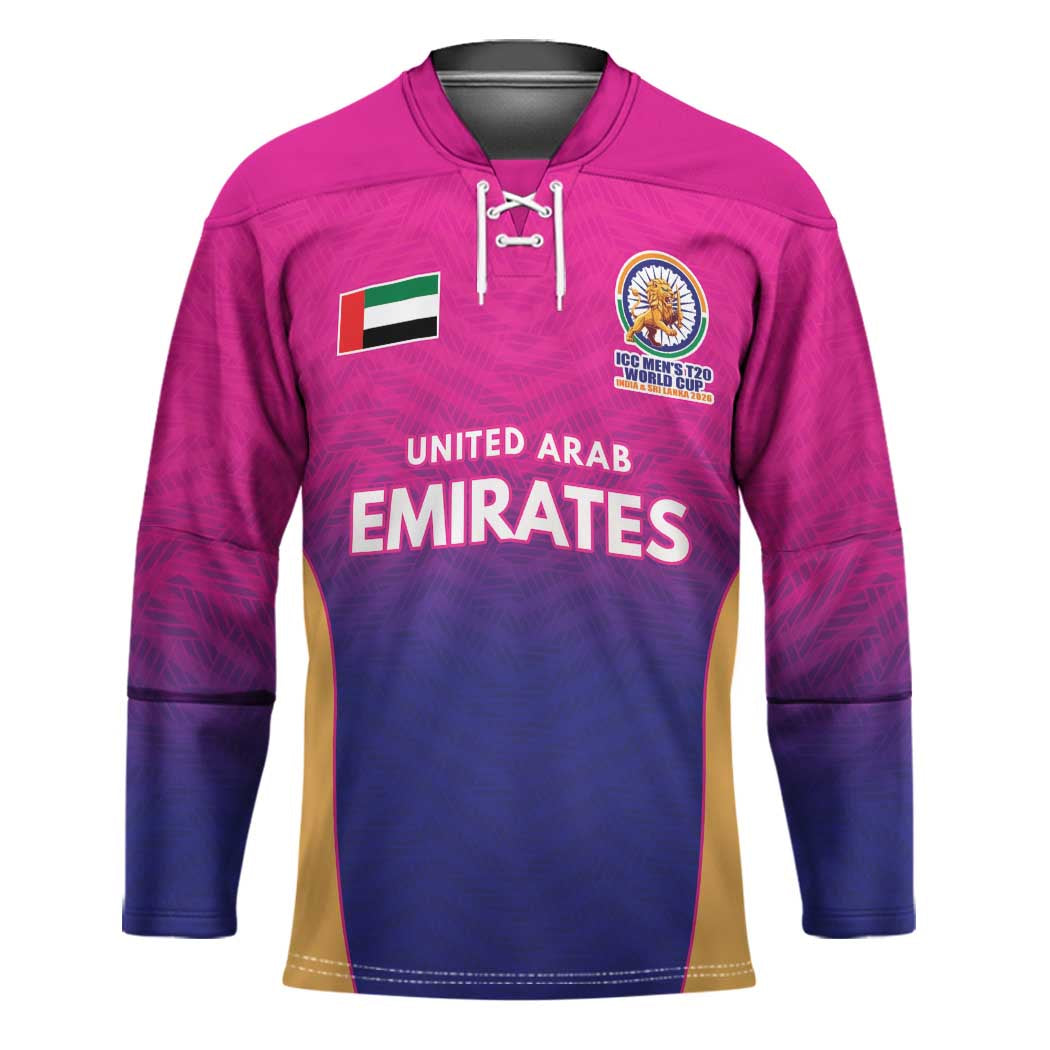 Custom United Arab Emirates Cricket Spirit 2026 Hockey Jersey World T20 Edition - Wonder Print Shop