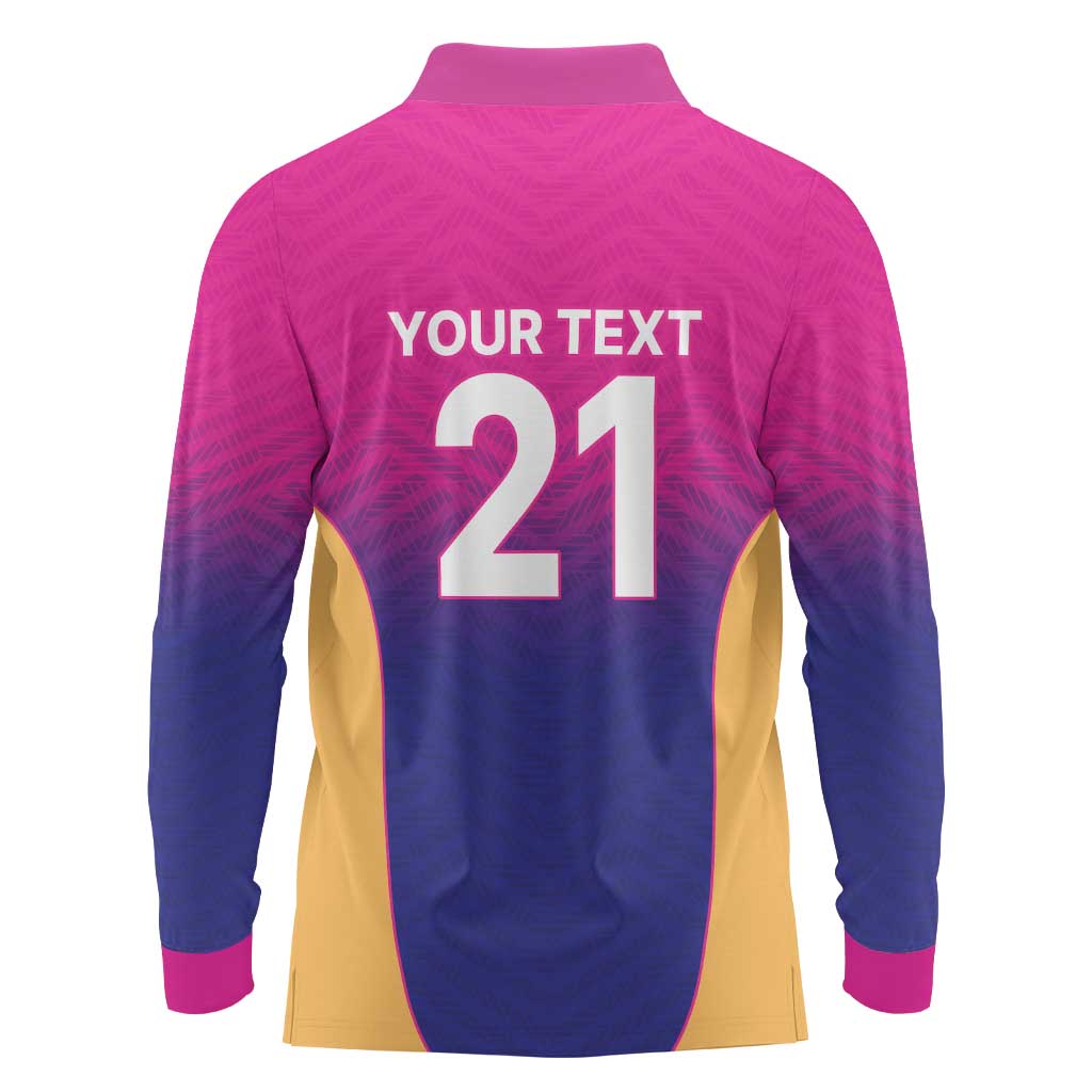 Custom United Arab Emirates Cricket Spirit 2026 Long Sleeve Polo Shirt World T20 Edition - Wonder Print Shop