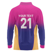 Custom United Arab Emirates Cricket Spirit 2026 Long Sleeve Polo Shirt World T20 Edition - Wonder Print Shop