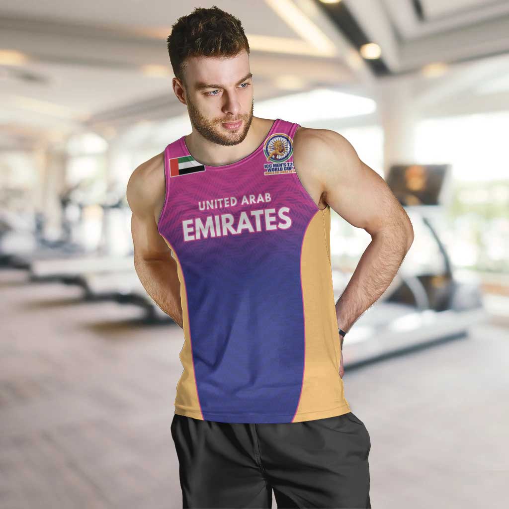 Custom United Arab Emirates Cricket Spirit 2026 Men Tank Top World T20 Edition - Wonder Print Shop