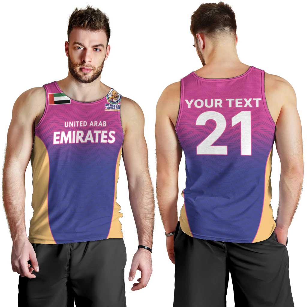 Custom United Arab Emirates Cricket Spirit 2026 Men Tank Top World T20 Edition - Wonder Print Shop