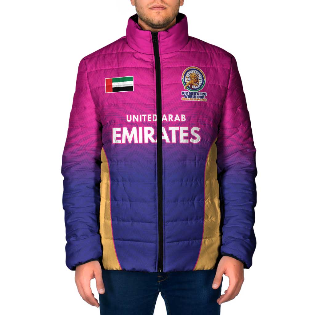 Custom United Arab Emirates Cricket Spirit 2026 Padded Jacket World T20 Edition - Wonder Print Shop