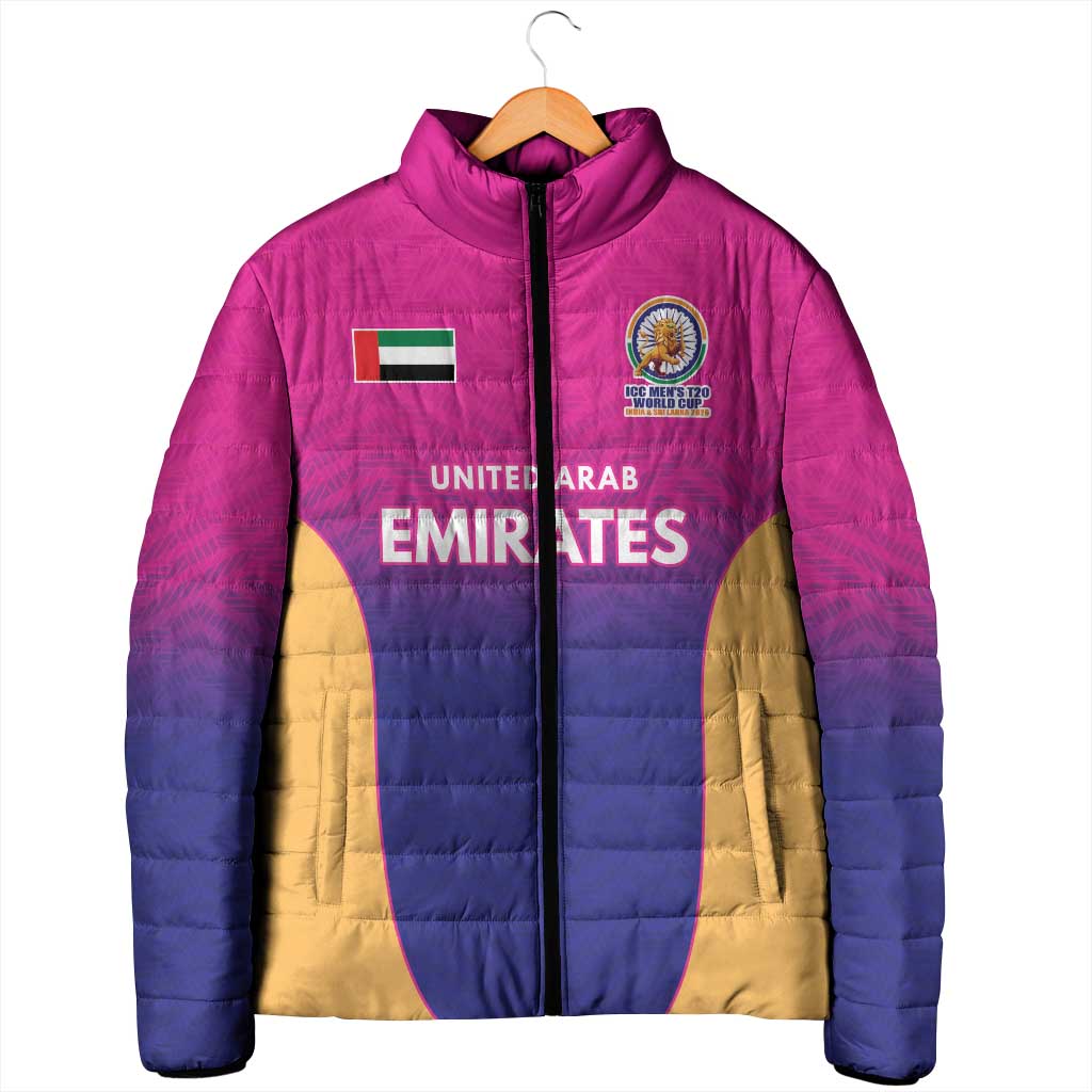 Custom United Arab Emirates Cricket Spirit 2026 Padded Jacket World T20 Edition - Wonder Print Shop