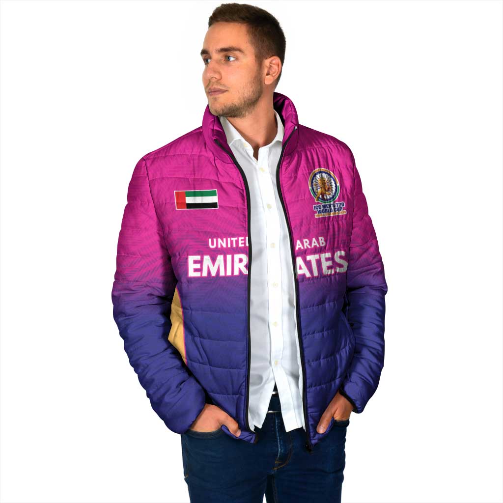 Custom United Arab Emirates Cricket Spirit 2026 Padded Jacket World T20 Edition - Wonder Print Shop
