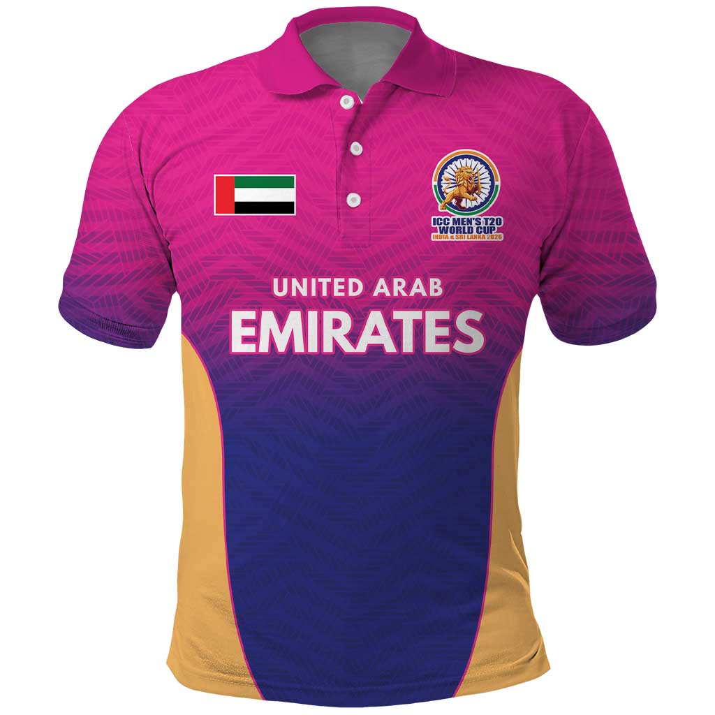 Custom United Arab Emirates Cricket Spirit 2026 Polo Shirt World T20 Edition - Wonder Print Shop