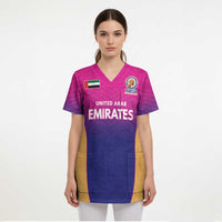 Custom United Arab Emirates Cricket Spirit 2026 Scrub Top World T20 Edition - Wonder Print Shop