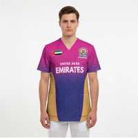 Custom United Arab Emirates Cricket Spirit 2026 Scrub Top World T20 Edition - Wonder Print Shop