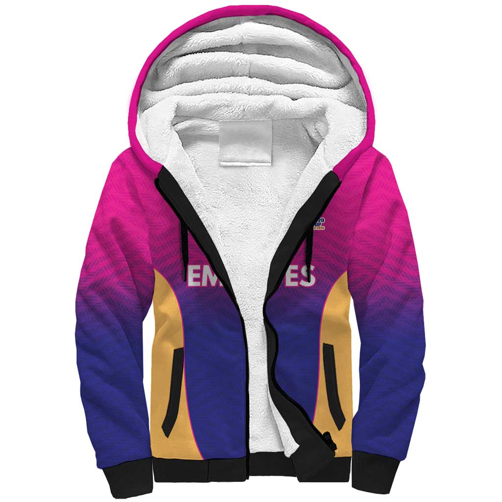 Custom United Arab Emirates Cricket Spirit 2026 Sherpa Hoodie World T20 Edition - Wonder Print Shop