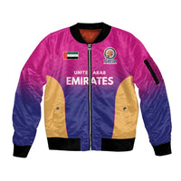 Custom United Arab Emirates Cricket Spirit 2026 Sleeve Zip Bomber Jacket World T20 Edition - Wonder Print Shop