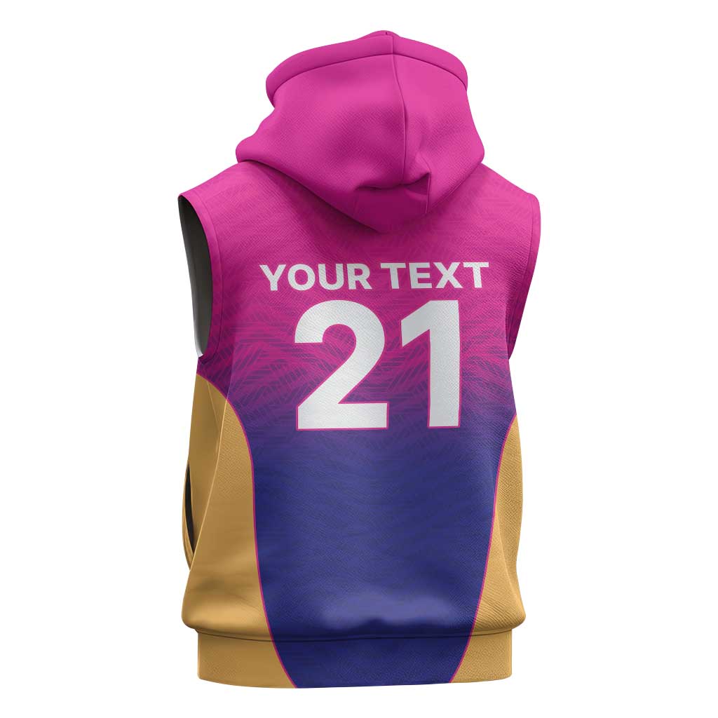Custom United Arab Emirates Cricket Spirit 2026 Sleeveless Zip Hoodie World T20 Edition - Wonder Print Shop