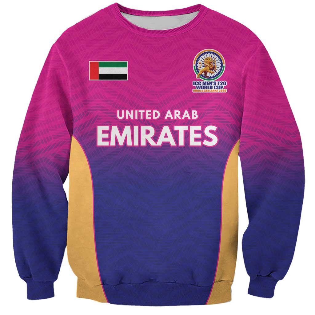 Custom United Arab Emirates Cricket Spirit 2026 Sweatshirt World T20 Edition - Wonder Print Shop