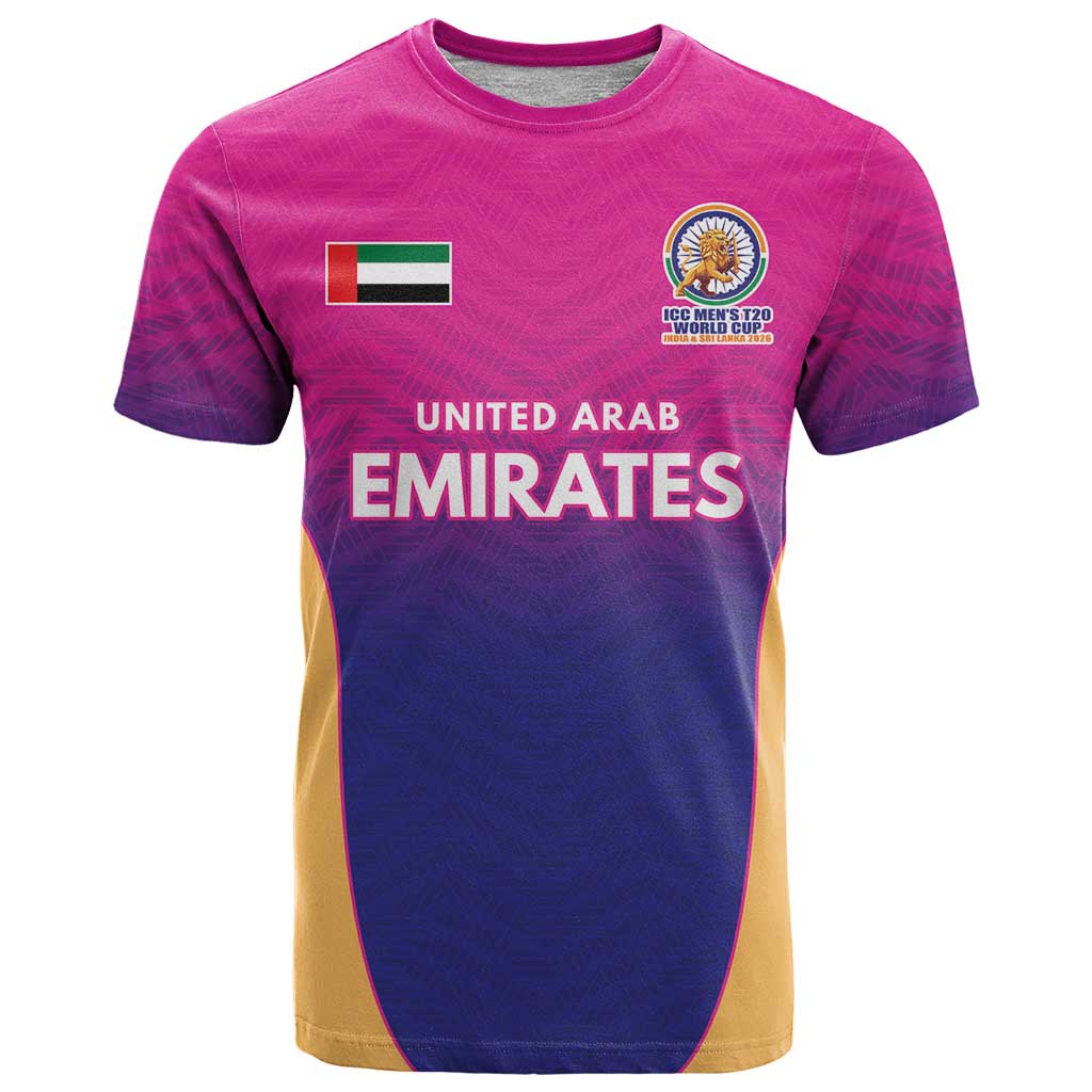 Custom United Arab Emirates Cricket Spirit 2026 T Shirt World T20 Edition - Wonder Print Shop