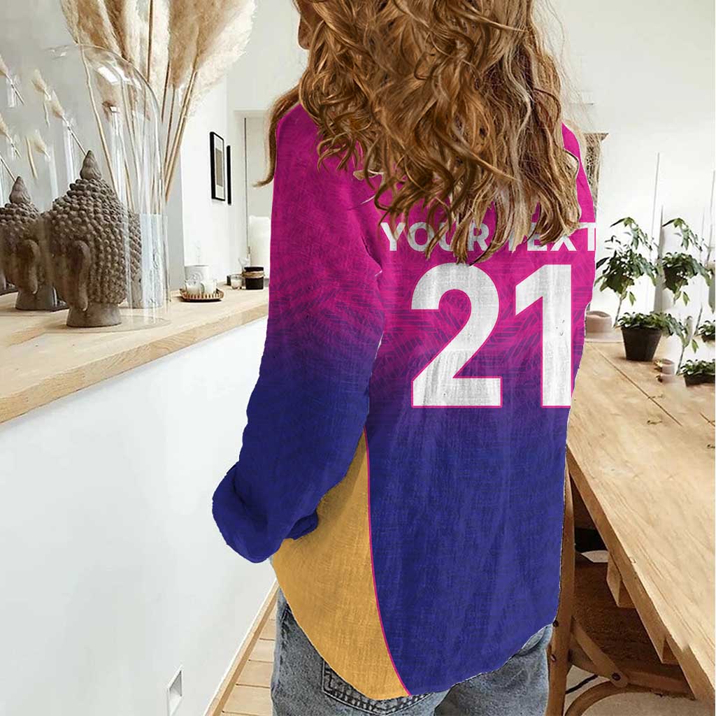 Custom United Arab Emirates Cricket Spirit 2026 Women Casual Shirt World T20 Edition - Wonder Print Shop