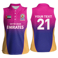 Custom United Arab Emirates Cricket Spirit 2026 Women Sleeveless Polo Shirt World T20 Edition - Wonder Print Shop