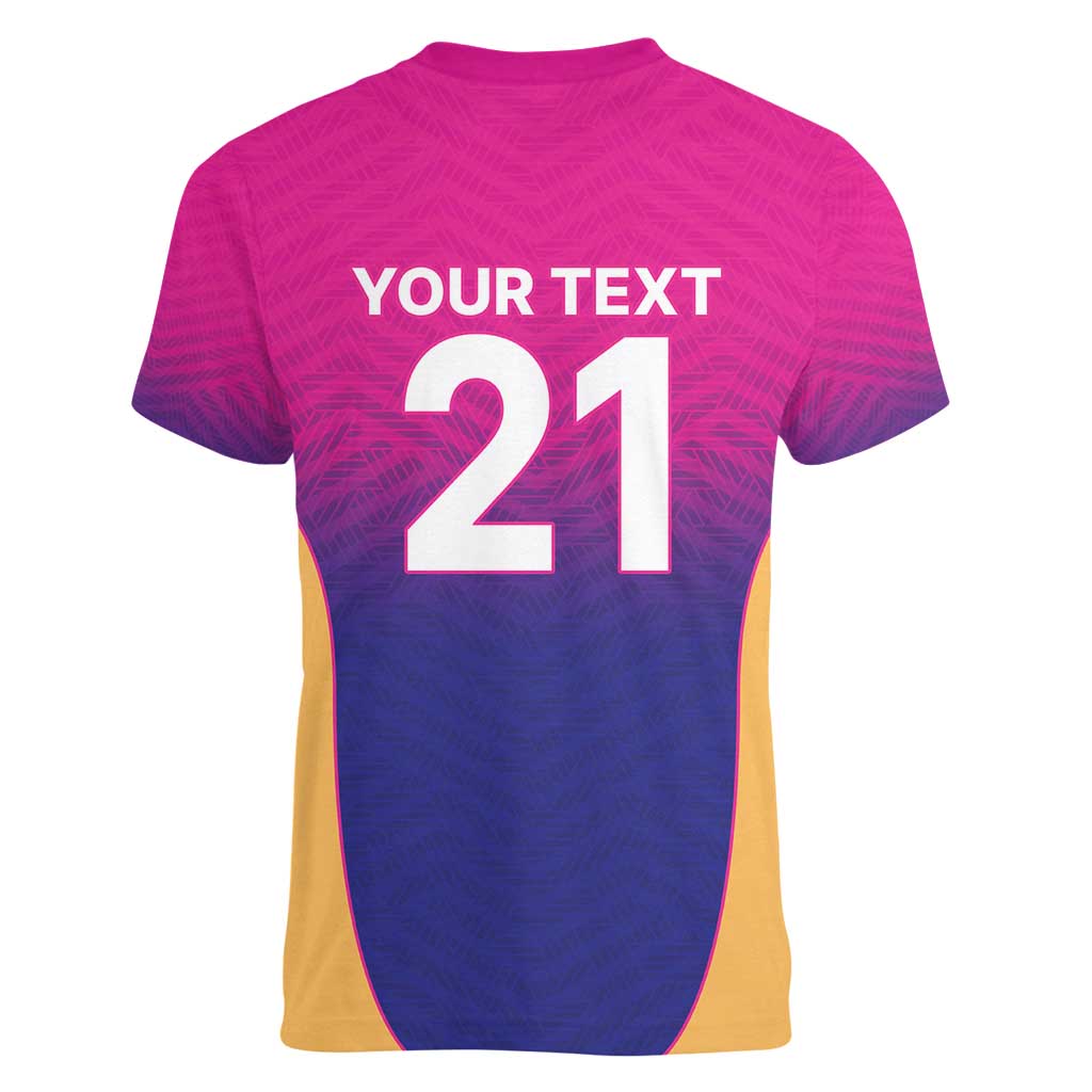Custom United Arab Emirates Cricket Spirit 2026 Women V-Neck T-Shirt World T20 Edition - Wonder Print Shop