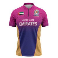 Custom United Arab Emirates Cricket Spirit 2026 Zipper Polo Shirt World T20 Edition - Wonder Print Shop