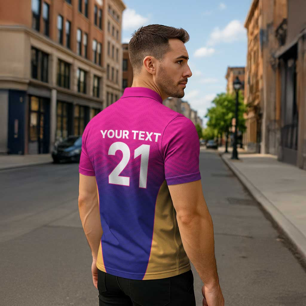 Custom United Arab Emirates Cricket Spirit 2026 Zipper Polo Shirt World T20 Edition - Wonder Print Shop