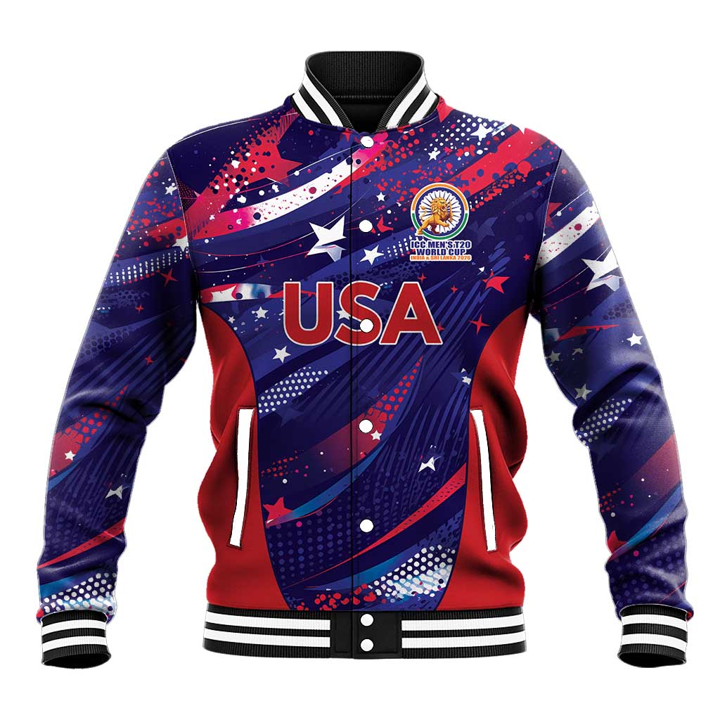 Custom United States Cricket Spirit 2026 Baseball Jacket World T20 Edition - Wonder Print Shop