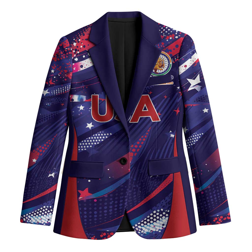 Custom United States Cricket Spirit 2026 Blazer World T20 Edition - Wonder Print Shop