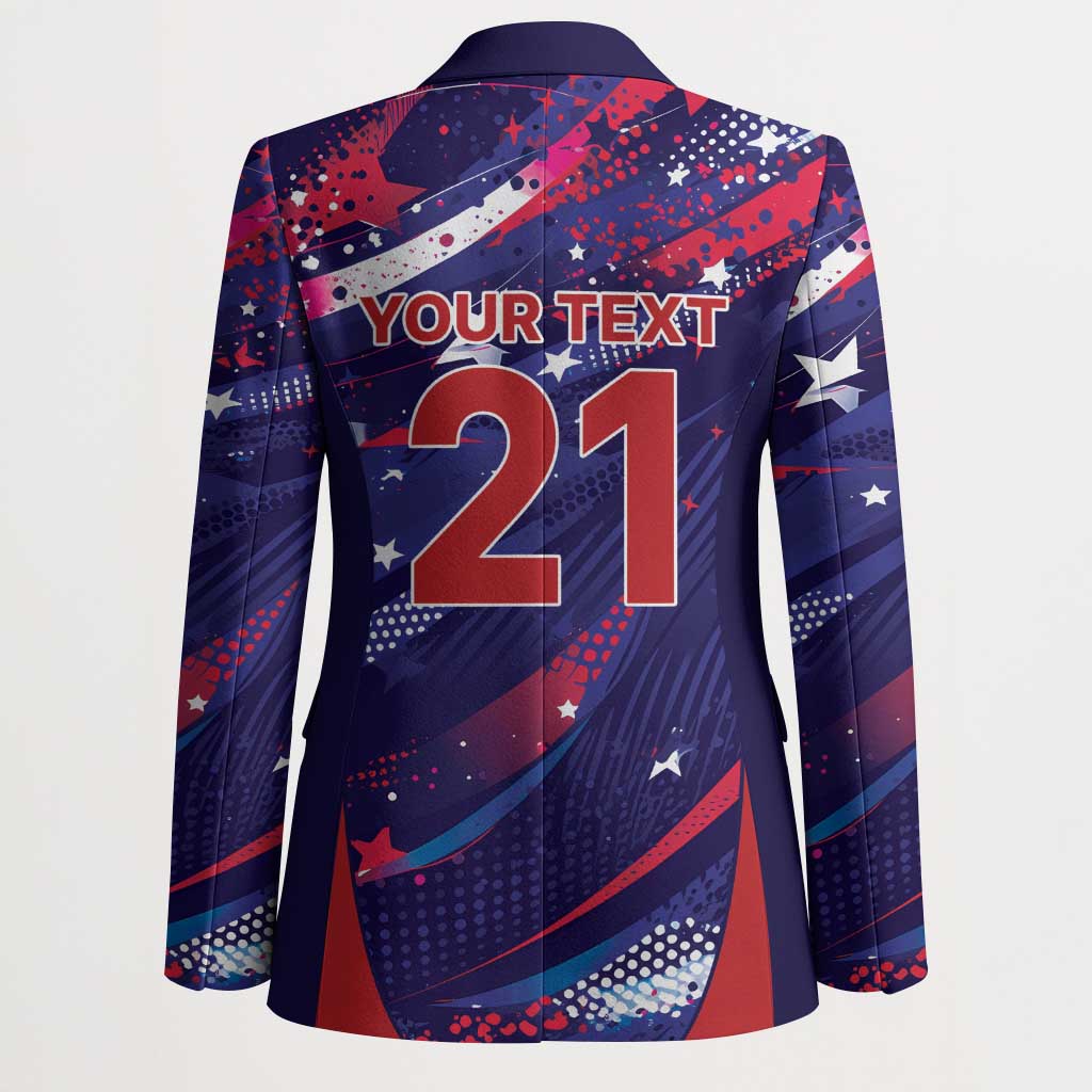 Custom United States Cricket Spirit 2026 Blazer World T20 Edition - Wonder Print Shop