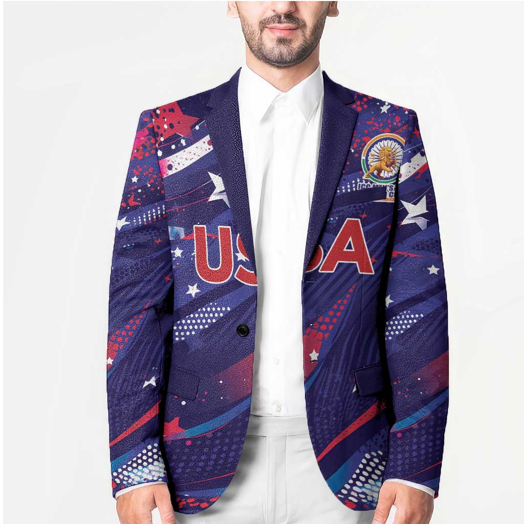 Custom United States Cricket Spirit 2026 Blazer World T20 Edition - Wonder Print Shop