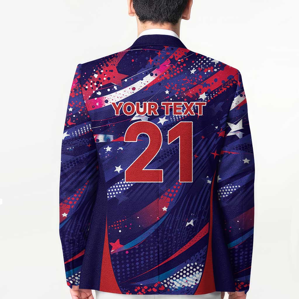 Custom United States Cricket Spirit 2026 Blazer World T20 Edition - Wonder Print Shop