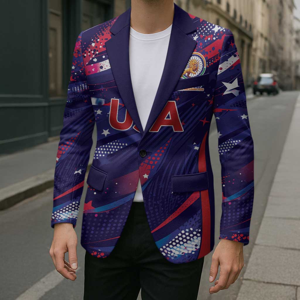 Custom United States Cricket Spirit 2026 Blazer World T20 Edition - Wonder Print Shop