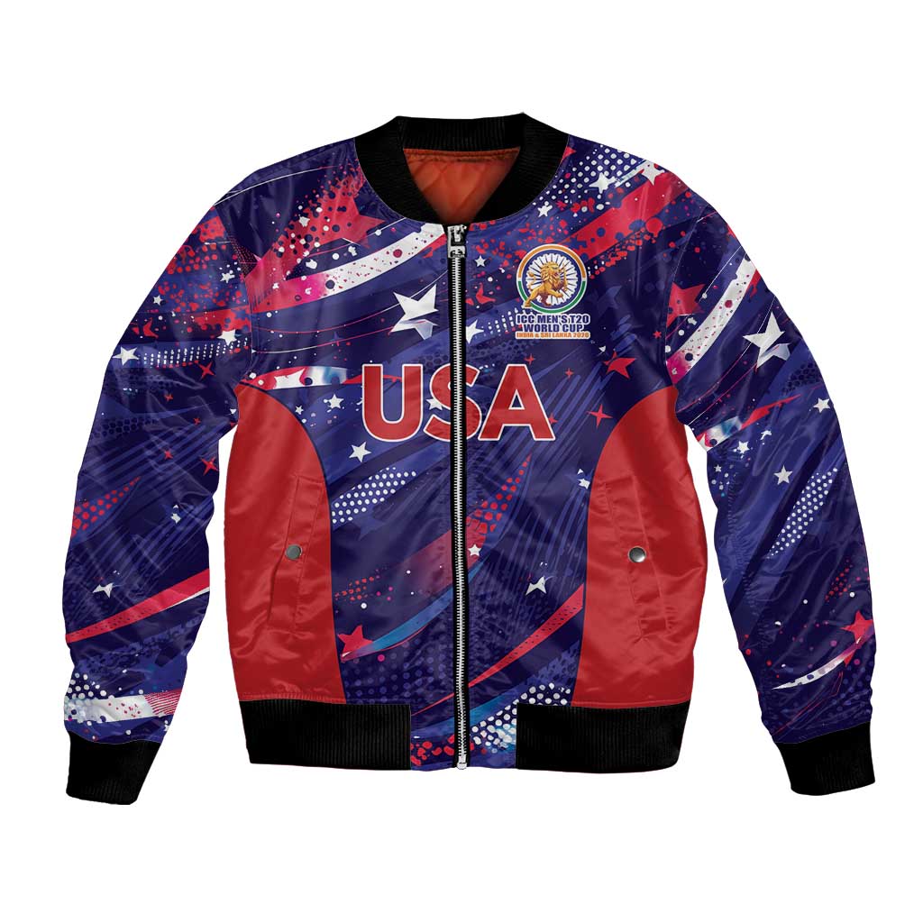 Custom United States Cricket Spirit 2026 Bomber Jacket World T20 Edition - Wonder Print Shop