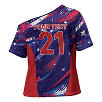 Custom United States Cricket Spirit 2026 Cross Shoulder Shirt World T20 Edition - Wonder Print Shop