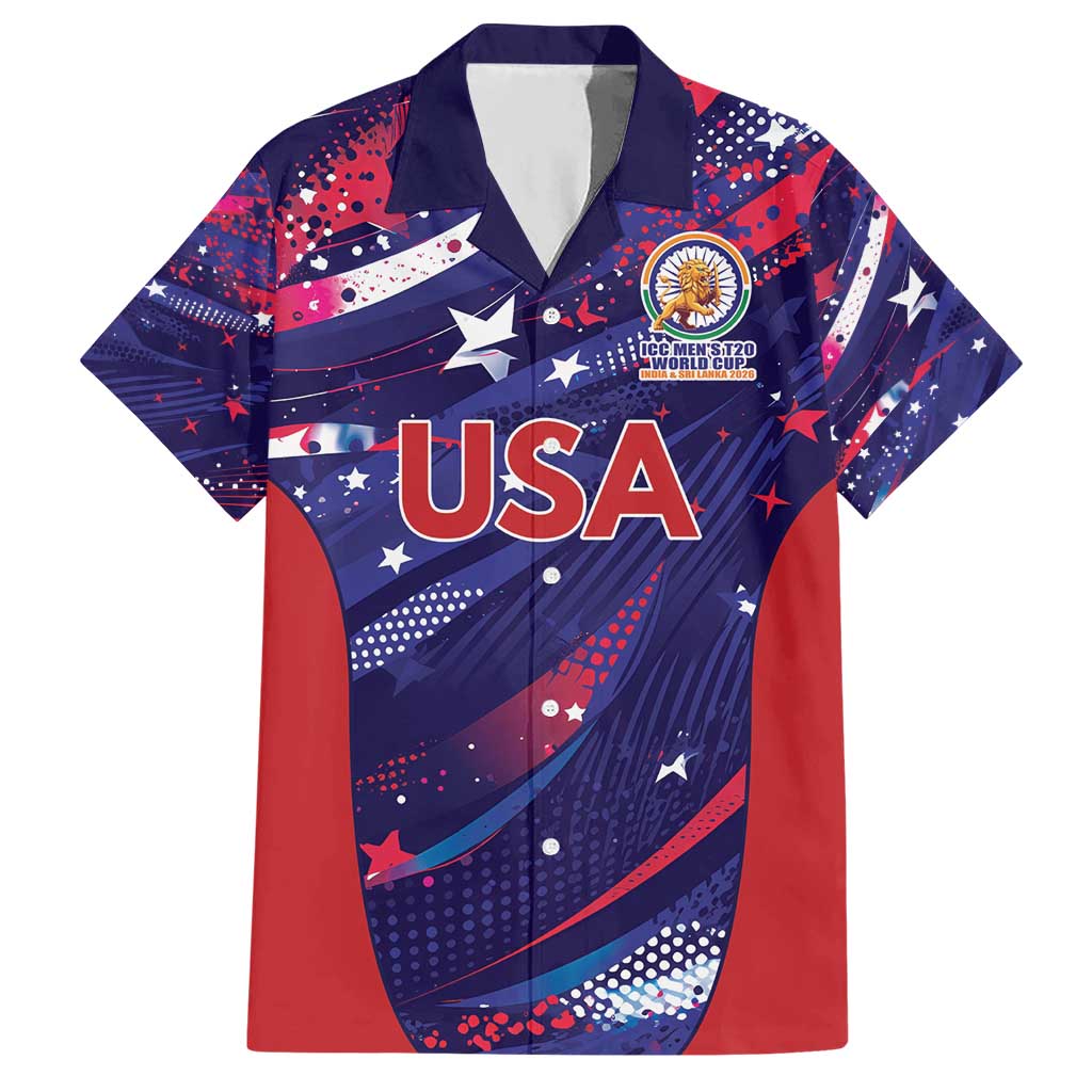Custom United States Cricket Spirit 2026 Hawaiian Shirt World T20 Edition - Wonder Print Shop