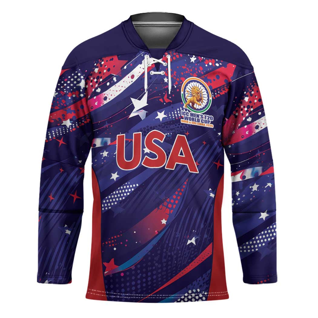 Custom United States Cricket Spirit 2026 Hockey Jersey World T20 Edition - Wonder Print Shop
