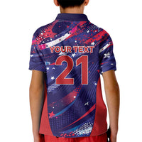 Custom United States Cricket Spirit 2026 Kid Polo Shirt World T20 Edition - Wonder Print Shop