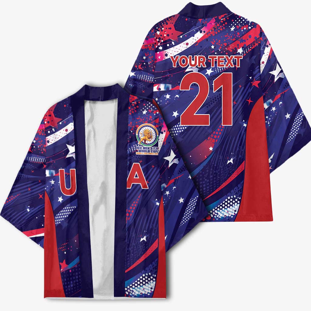 Custom United States Cricket Spirit 2026 Kimono World T20 Edition - Wonder Print Shop