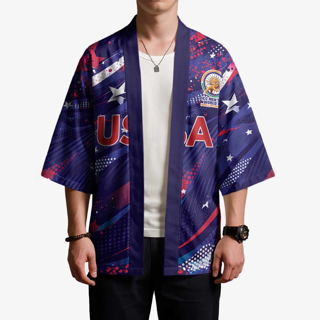 Custom United States Cricket Spirit 2026 Kimono World T20 Edition - Wonder Print Shop