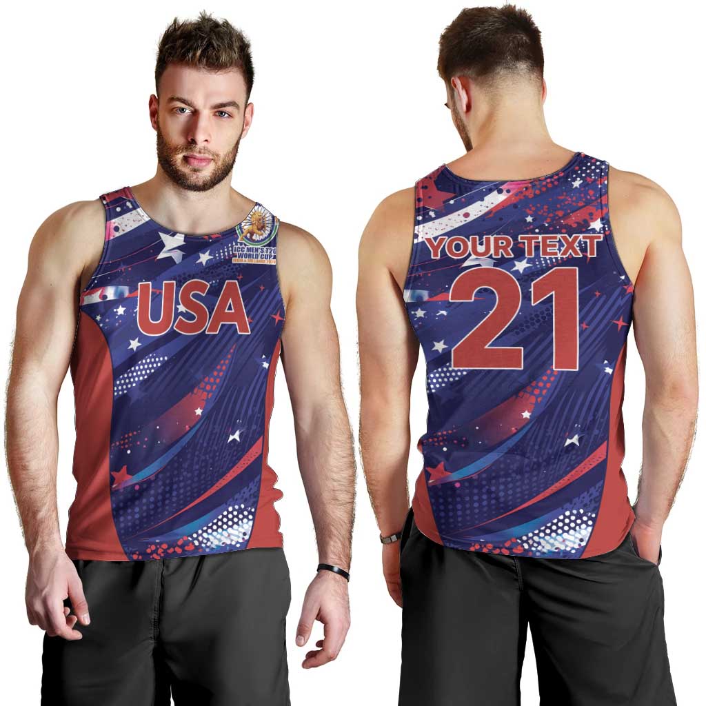 Custom United States Cricket Spirit 2026 Men Tank Top World T20 Edition - Wonder Print Shop