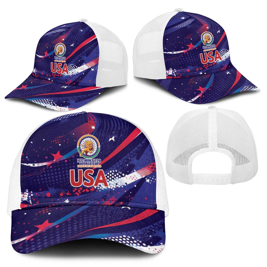 United States Cricket Spirit 2026 Mesh Trucker Cap World T20 Edition - Wonder Print Shop