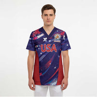 Custom United States Cricket Spirit 2026 Scrub Top World T20 Edition - Wonder Print Shop