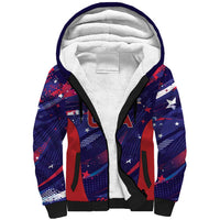 Custom United States Cricket Spirit 2026 Sherpa Hoodie World T20 Edition - Wonder Print Shop